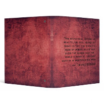 Red Terence McKenna Binder