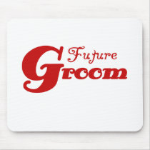 Red Text Future Groom mousepads by weddingsareus Red Text Future Groom mousepads