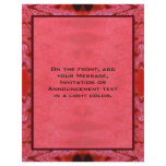 red texture flyer design