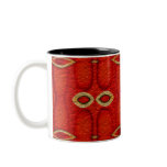 red texture mugs