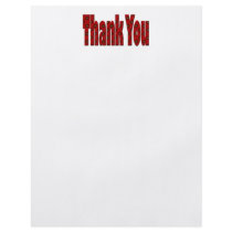 red thank you flyers