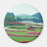 Red The Shonbrunn Castle, Vienna, Austria flowers Fridge Magnet