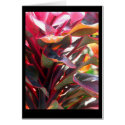 Red Ti Leaves cards by Katrushka Red Ti Leaves cards