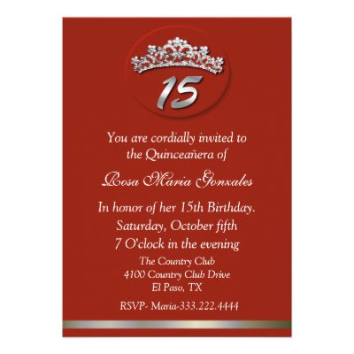 Elegant Crown Quinceanera Invitation (10-pack)
