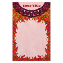 Red TieDye Stationery