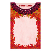 Red TieDye Stationery