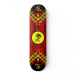 Red Tiger Dragon Skateboard