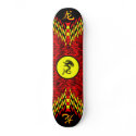 Red Tiger Dragon Skateboard by calroofer Red Tiger Dragon Skateboard