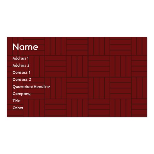 Red Tile - Business Business Card Templates
