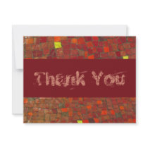 Red Tile Thank You invitations