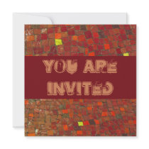 Red Tiles invitations by DonnaGrayson Red Tiles invitations