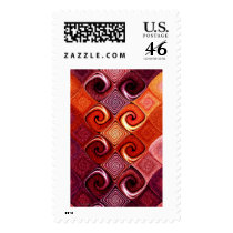 red tiles postage