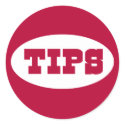 Red TIPS Tip Jar Stickers