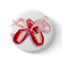 Red Toeshoes Button