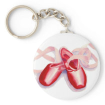 Red "Toeshoes Keychain