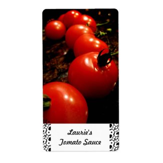 Red Tomato Canning Labels