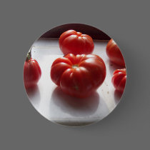 Red Tomatoes Button Badge buttons