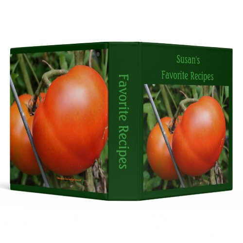 Red Tomatoes Photo Recipe Avery Binder binder