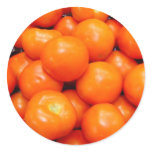Red Tomatoes Round Stickers