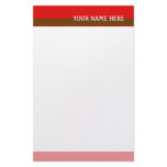 Red Tones Stationery