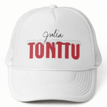 Red Tonttu Personal White Trucker Hat