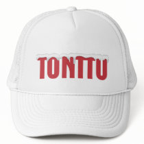 Red Tonttu White Trucker Hat