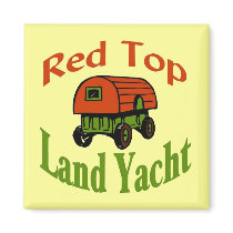 Red Top Land Yacht Magnets