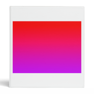red top purple bottom gradient DIY custom design Vinyl Binder