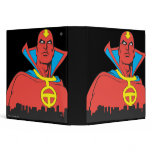 Red Tornado Behind Cityscape Vinyl Binders