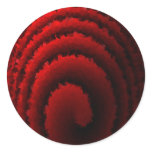red tornado round sticker