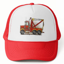 Red Tow Truck Wrecker Hats