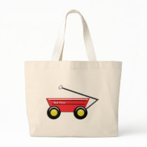 Red Toy Wagon Tote Bags