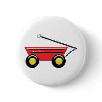 Red Toy Wagon Pin