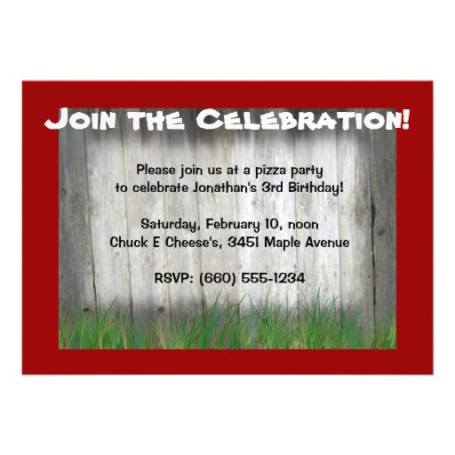 Red Tractor Birthday Invitation: Photo in Cart