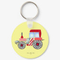 Red Tractor Key Ring keychain