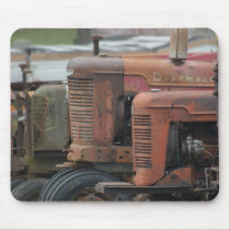Red Tractor Lineup Mousepad