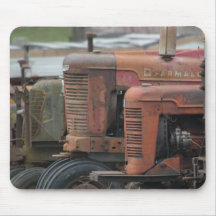 Red Tractor Lineup Mousepad