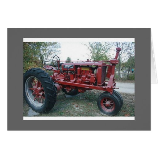 Red Tractor Note Card