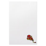 red train stationery design