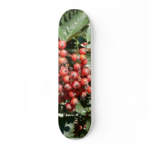 Red Tree Berries Custom Skateboard