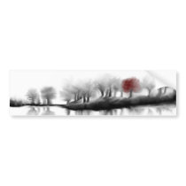 Red Tree Bumper Stickers