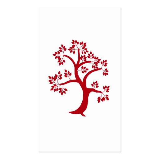 Red Tree Business Card (back side)