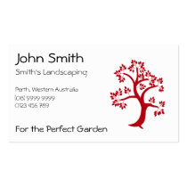 Red Tree Business Card business cards