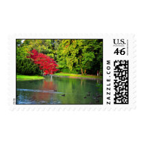 Red tree stamps
