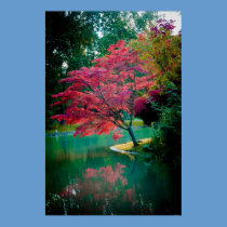 Red tree posters