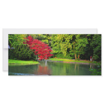Red tree rack card template