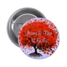 Red Tree Wedding T-Shirts, Gifts, Stickers & Favor Buttons
