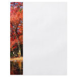 Red Trees by Lake Personalized Flyer