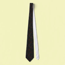 Red Tri Black Tie ties