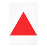 red triangle icon custom stationery